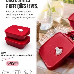 Conjunto 2 cristalplus 550ml cada