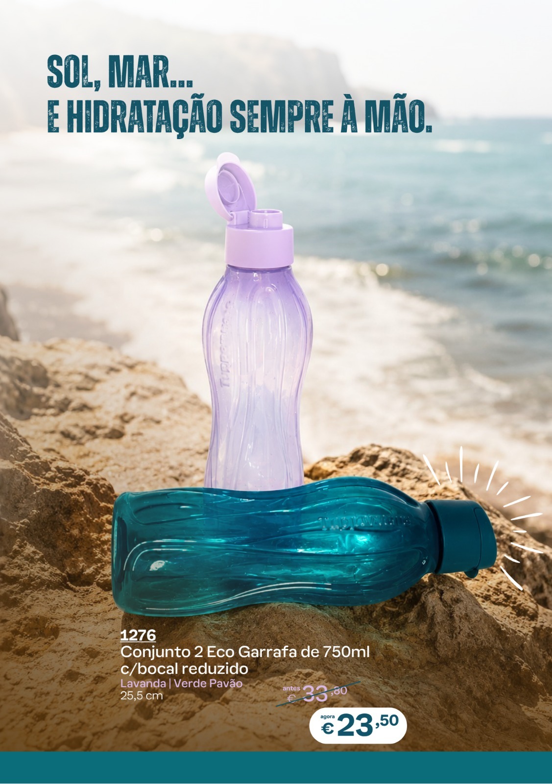2 Eco garrafas de 750ml